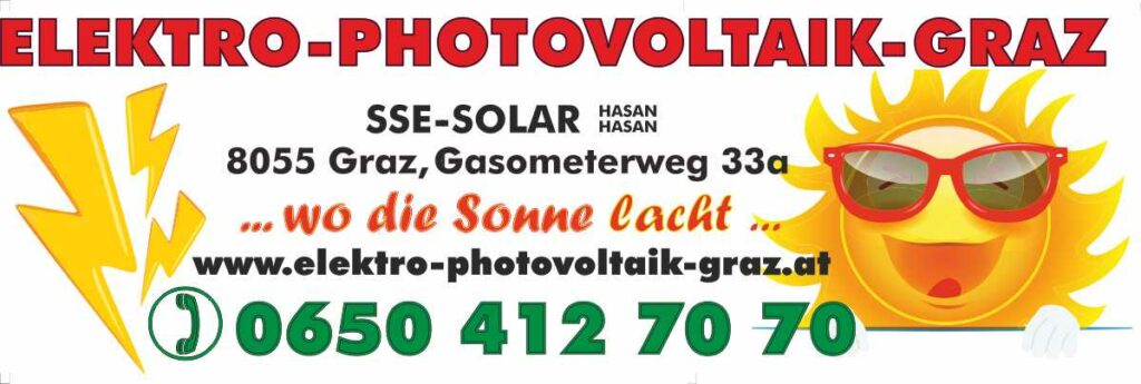 Elektro Photovoltaik Graz SSE-SOLAR Inhaber: Hasan Hasan MAIL: info@sse-solar.at